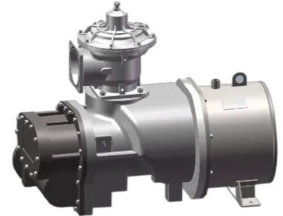 Permanent magnet screw compressor